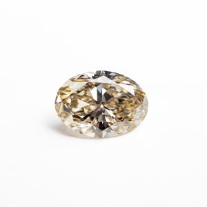1.01ct GIA VS2 Y-Z Oval Brilliant<br><b> Ananda Khalsa </b>| 18K Yellow Gold Hammered Ring