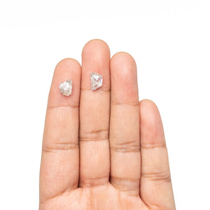 3.14cttw 2pc 9.33x6.32x3.34mm 8.70x6.90x3.54mm Polished Raw Diamond Matching Pair 🇨🇦 27705-01