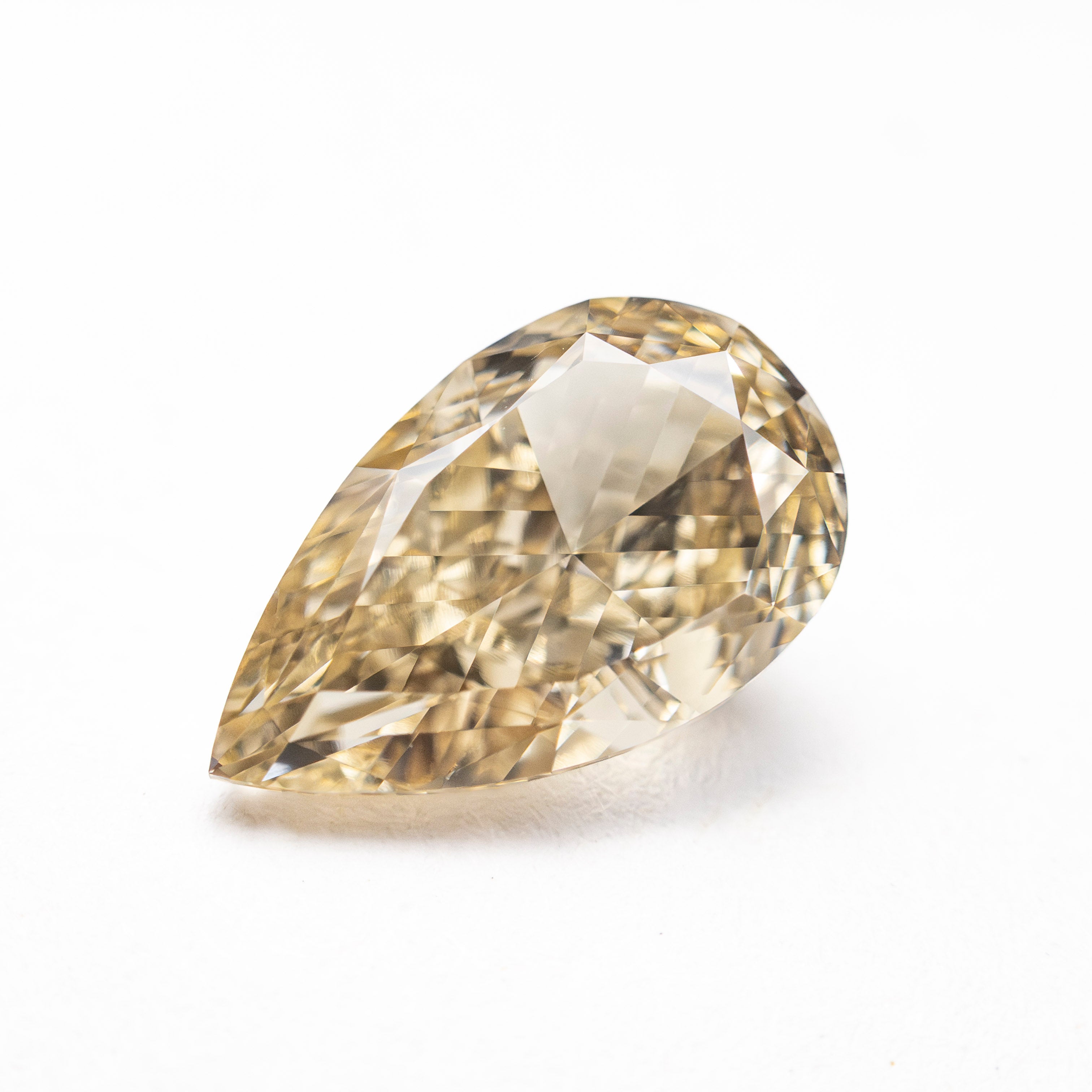 2.23ct 10.76x6.50x4.33mm GIA VVS2 Fancy Brownish Yellow Pear Brilliant 🇨🇦 27709-01
