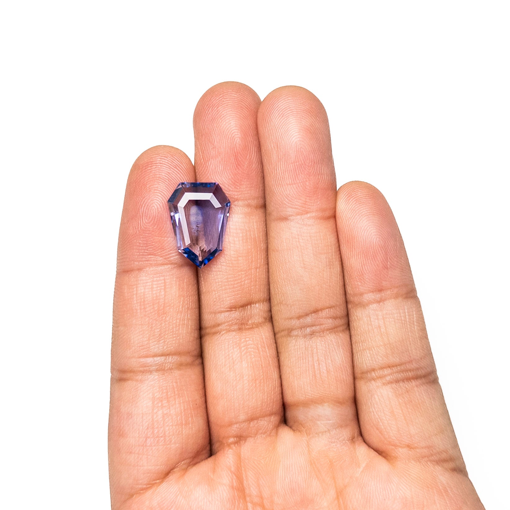 8.18ct 17.90x13x3.50mm Shield Portrait Cut Sapphire 27715-01