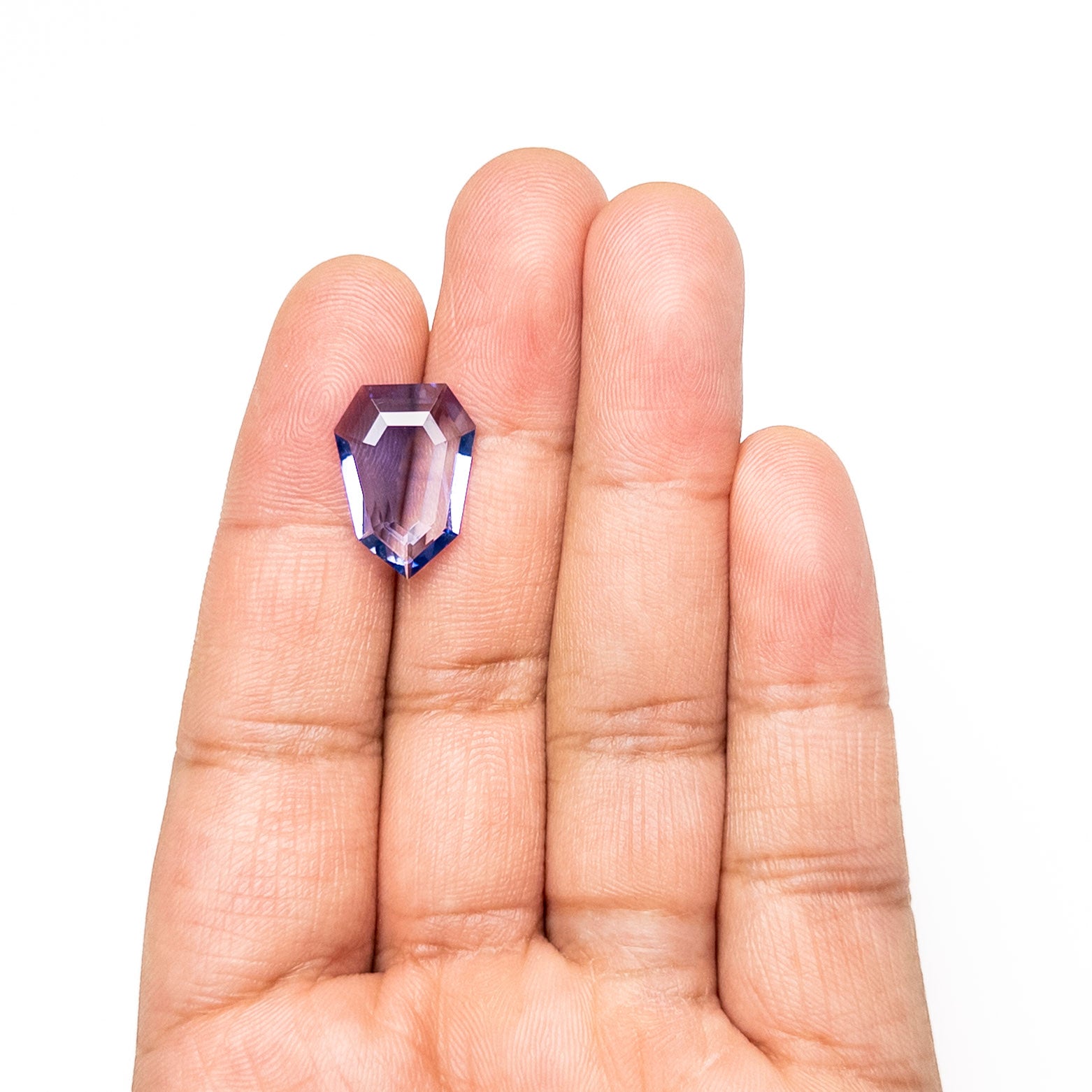 8.18ct 17.90x13x3.50mm Shield Portrait Cut Sapphire 27715-01