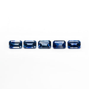 2.25cttw 5pc 5.5x3.5mm Cut Corner Rectangle Step Cut Sapphires 27722-01