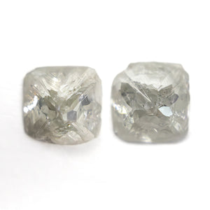 3.22cttw 2pc 6.67x6.61x4.21mm 7.10x7.30x4.48mm Polished Raw Diamond Matching Pair 🇨🇦 27959-01