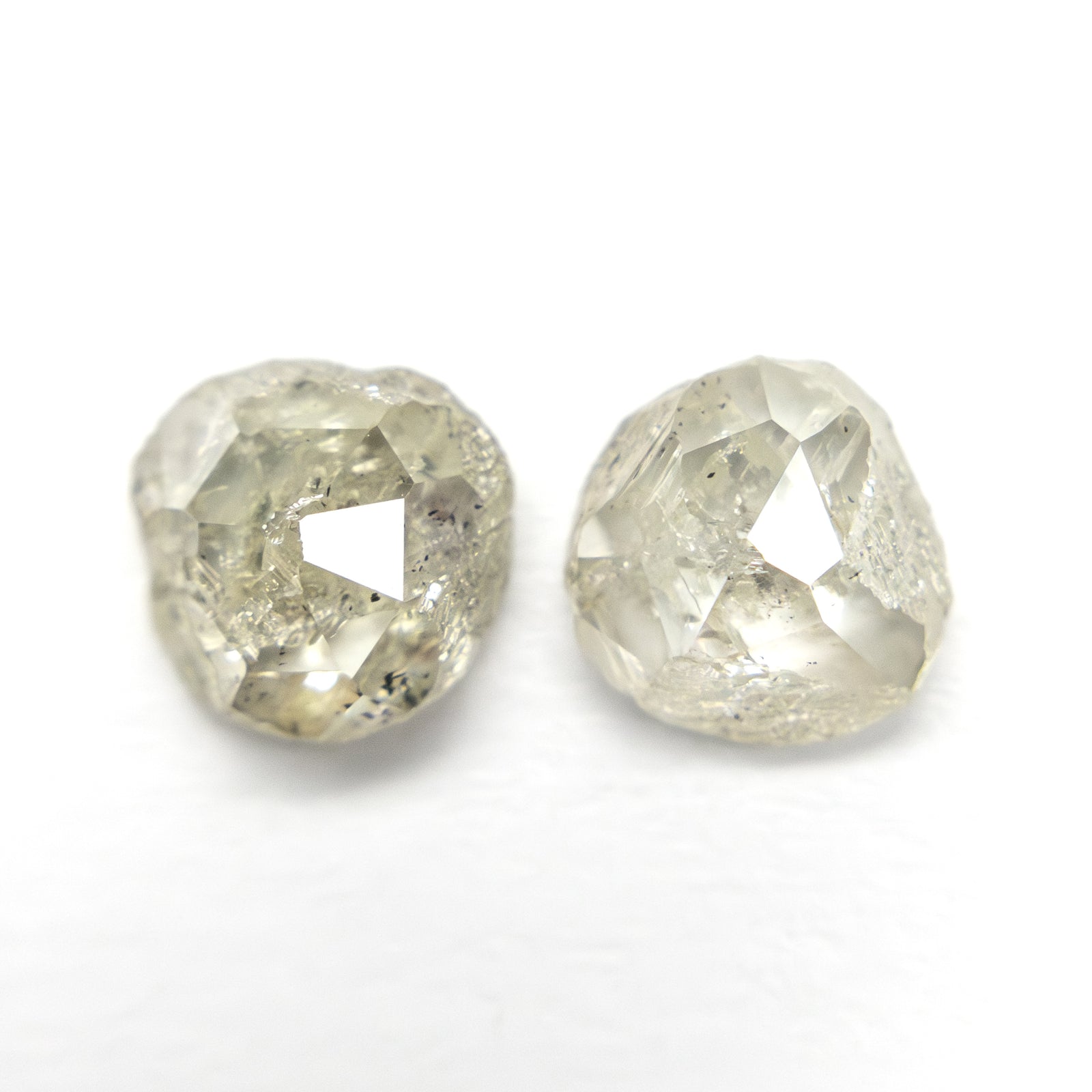 2.38cttw 2pc 6.73x6.55x2.97 6.65x6.74x3.50mm Polished Raw Diamond Matching Pair 🇨🇦 27979-01