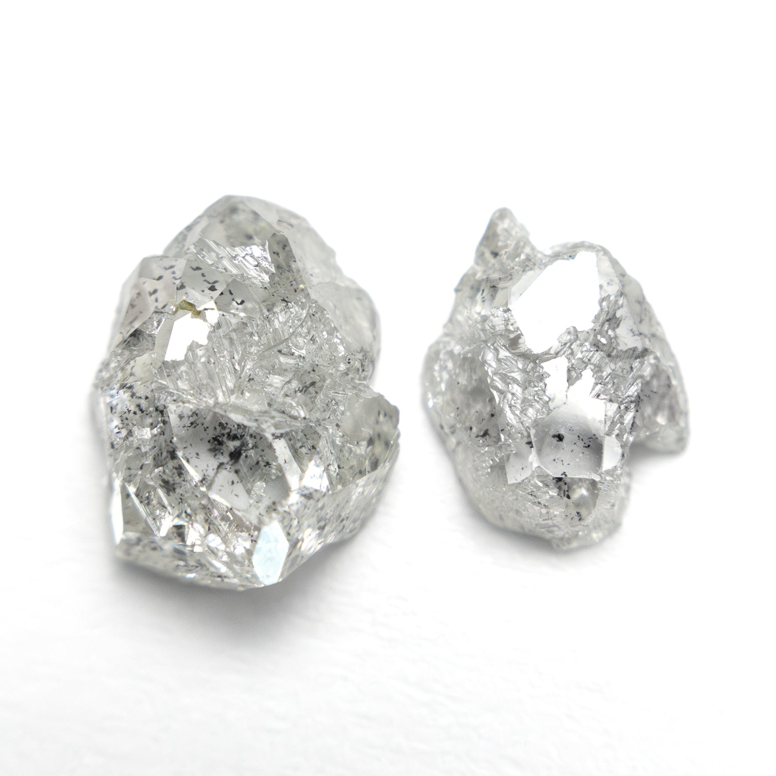 3.24cttw 2pc 9.35x7.33x3.75mm 8.11x5.86x2.38mm Polished Raw Diamond Matching Pair  🇨🇦 27980-01