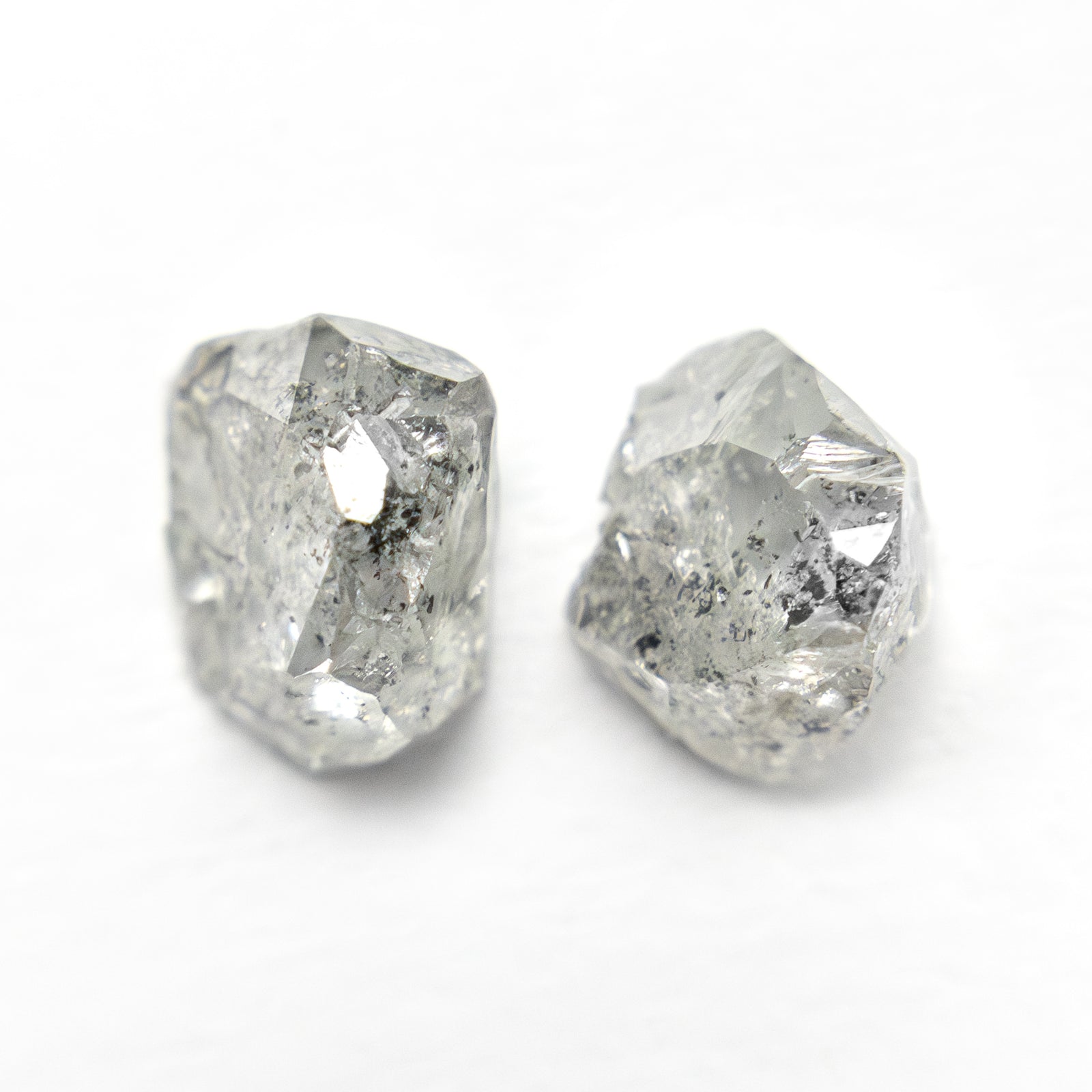 2.34cttw 2pc 6.61x5.00x4.38mm Polished Raw Diamond Matching Pair 🇨🇦 27981-01