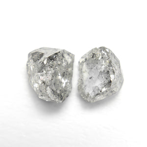 2.34cttw 2pc 6.61x5.00x4.38mm Polished Raw Diamond Matching Pair 🇨🇦 27981-01
