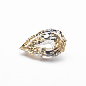 1.21ct 9.11x5.57x3.36mm VVS2 Fancy Light Yellowish Brown Geo Pear Step Cut 28047-01