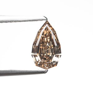 1.09ct 8.76x5.28x3.48mm VS2 Fancy Deep Orangey Brown Geo Pear Step Cut 28050-01