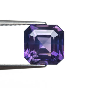 3.01ct 7.68x7.67x5.40mm Cut Corner Square Step Cut Sapphire 28219-01