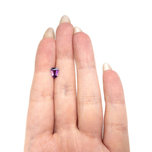 1.02ct 7.62x5.92x2.82mm Shield Step Cut Sapphire 28256-01