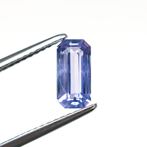 1.51ct 8.36x4.13x3.67mm Cut Corner Rectangle Step Cut Sapphire 28259-01