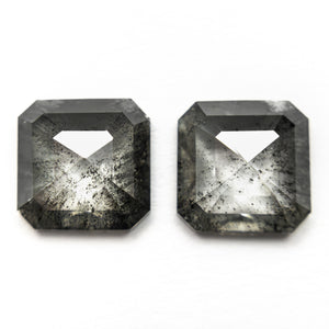 3.10cttw 7.25x7.27x2.85mm Cut Corner Square Rosecut Matching Pair 28343-01
