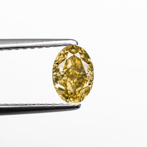 0.75ct 6.51x4.65x3.19mm GIA SI1 Fancy Brownish Orangy Yellow Oval Brilliant 28345-01