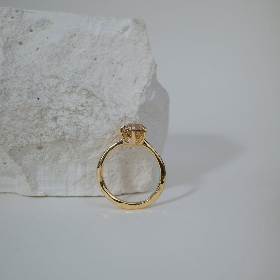 1.56ct Round Old European Cut <br><b> We Are Arrow Ltd </b>| 2/ Modern Antique Champagne Ring