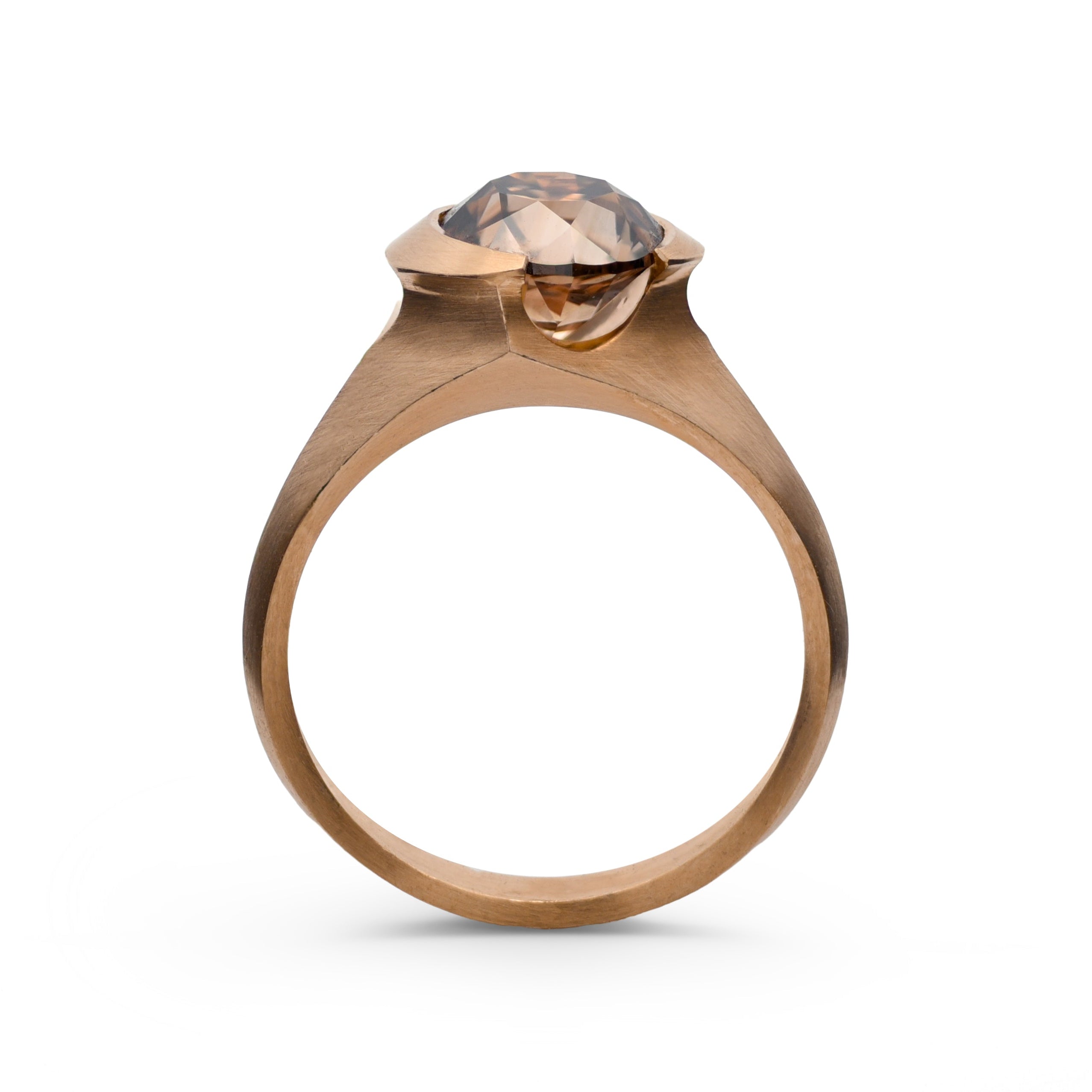 2.01ct Modern Antique Old European Cut <br> <b>McCaul </b>| Arris Ring