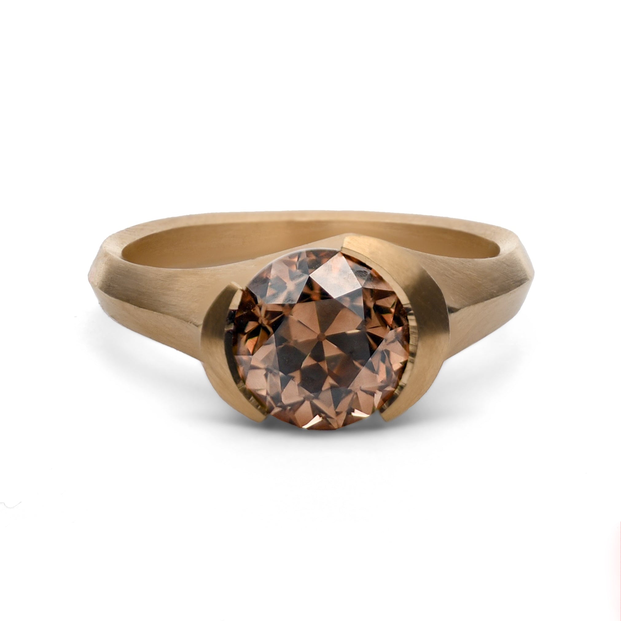 2.01ct Modern Antique Old European Cut <br> <b>McCaul </b>| Arris Ring