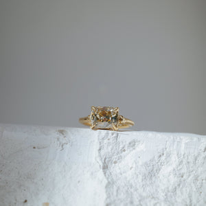 2.22ct Modern Antique Old Mine Cut <br><b> We Are Arrow Ltd </b>| 3/ Modern Antique Champagne Ring