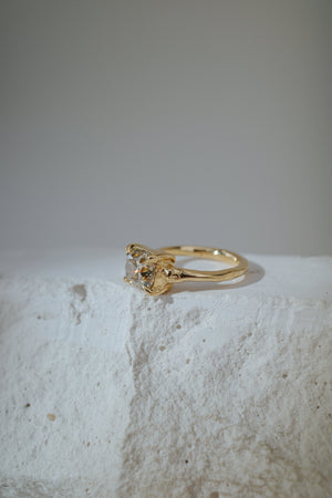2.22ct Modern Antique Old Mine Cut <br><b> We Are Arrow Ltd </b>| 3/ Modern Antique Champagne Ring