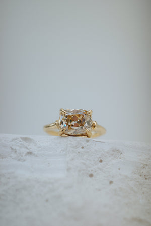 2.22ct Modern Antique Old Mine Cut <br><b> We Are Arrow Ltd </b>| 3/ Modern Antique Champagne Ring