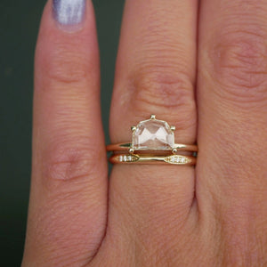 1.01ct Geo Half Moon Rosecut <br><b> Emily Warden Designs </b>| Halfmoon Sol Ring