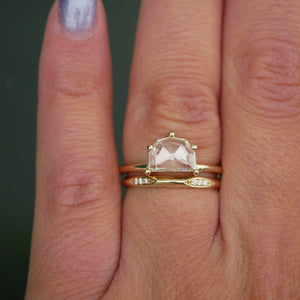 1.01ct Geo Half Moon Rosecut <br><b> Emily Warden Designs </b>| Diamond Solitaire Ring