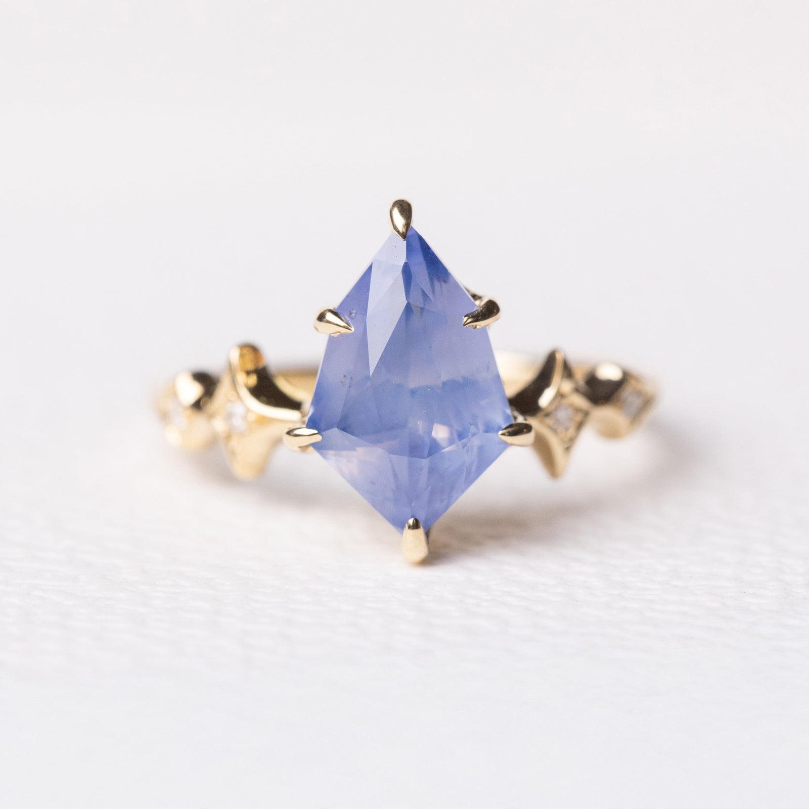 3.50ct Shield Brilliant Sapphire <br><b> Ileava Jewelry </b>| Sylvie Ring