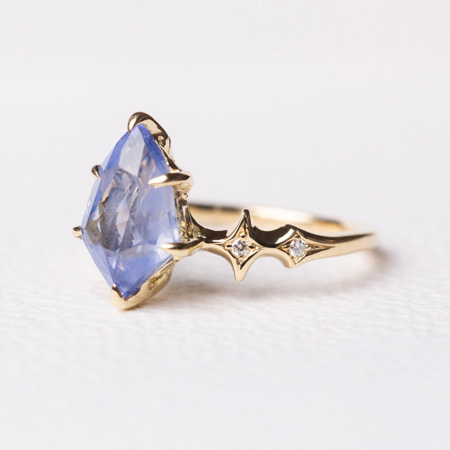 3.50ct Shield Brilliant Sapphire <br><b> Ileava Jewelry </b>| Sylvie Ring