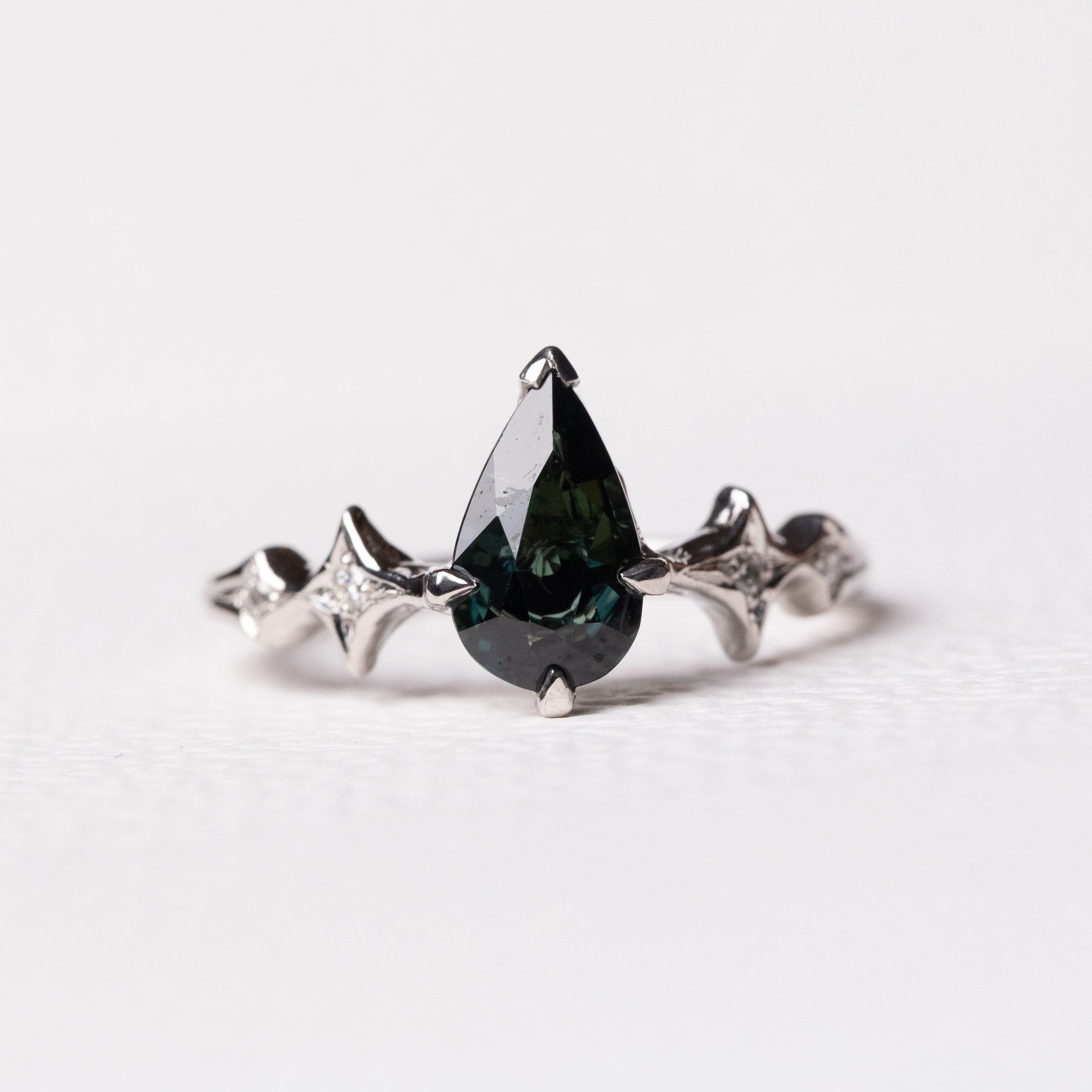 1.48ct Pear Brilliant Sapphire <br><b> Ileava Jewelry </b>| Sylvie Sapphire Ring