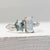 1.04ct Cut Corner Rectangle Brilliant Diamond + 0.87ct Hexagon Step Cut Sapphire <br><b> Ileava Jewelry </b>| Branch - Toi et Moi Ring