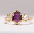 1.09ct Hexagon Step Cut Sapphire <br><b> Ileava Jewelry </b>| Three-Stone Ring