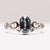 1.46ct Octagon Step Cut Sapphire <br><b> Ileava Jewelry </b>| Lace Ring