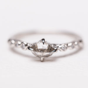 0.61ct Geo Marquise Rosecut <br><b> Ileava Jewelry </b>| Geometric Marquise Diamond Ring