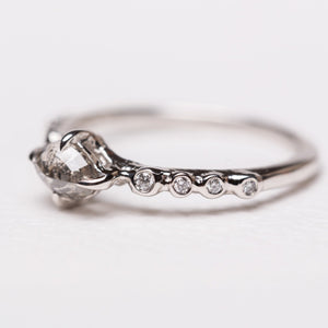 0.61ct Geo Marquise Rosecut <br><b> Ileava Jewelry </b>| Geometric Marquise Diamond Ring