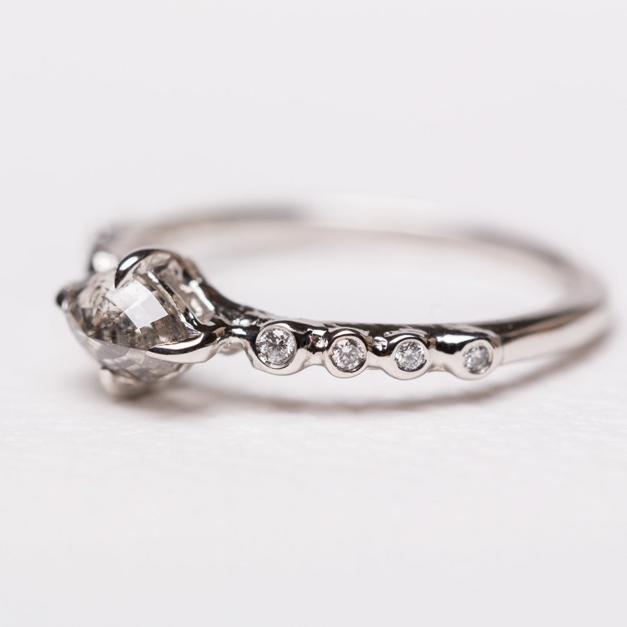 0.61ct Geo Marquise Rosecut <br><b> Ileava Jewelry </b>| Geometric Marquise Diamond Ring
