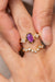 1.09ct Hexagon Step Cut Sapphire <br><b> Ileava Jewelry </b>| Three-Stone Ring