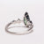 1.36ct Pear Brilliant Sapphire <br><b> Sylvie </b>| Elongated Sapphire Ring with Stardust Accents