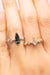 0.84ct Kite Step Cut <br><b> Ileava Jewelry </b> | Sylvie - Kite Shape Canadian Salt and Pepper