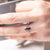 1.36ct Pear Brilliant Sapphire <br><b> Sylvie </b>| Elongated Sapphire Ring with Stardust Accents