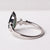 1.36ct Pear Brilliant Sapphire <br><b> Sylvie </b>| Elongated Sapphire Ring with Stardust Accents