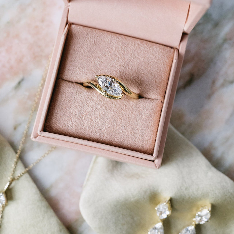 0.92ct Marquise Brilliant <br><b>Emily Warden Designs</b> | Marquise Diamond Nautilus Ring