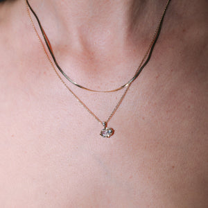 1.00ct Modern Antique Old Mine Cut <br><b>Emily Warden Designs</b> | Antique Diamond Hidden Halo Pendant