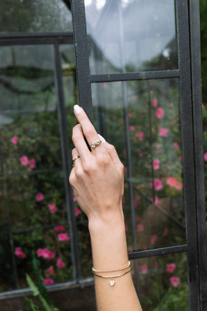 1.23cttw Champagne Pear Brilliants <br><b>Emily Warden Designs</b> | Toi et Moi Pear Bezel Ring