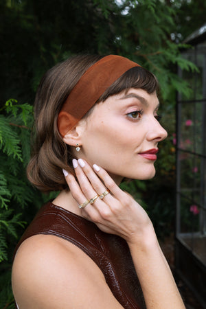 0.71ct Champagne Modern Antique Oval Brilliant <br><b>Emily Warden Designs</b> | Champagne Diamond Rhodes Band