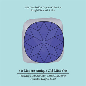 8.12ct VVS2 C4 Pre-Cut Canadian Champagne Diamond 27934