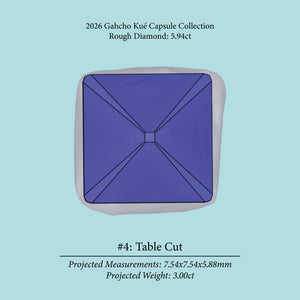 5.94ct VVS1 J Pre-Cut Canadian Champagne Diamond 27938