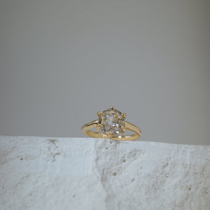 2.01ct Round Rosecut <br><b> We Are Arrow Ltd </b>| 4/ Modern Antique Double Rose Ring