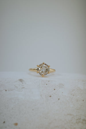 2.01ct Round Rosecut <br><b> We Are Arrow Ltd </b>| 4/ Modern Antique Double Rose Ring