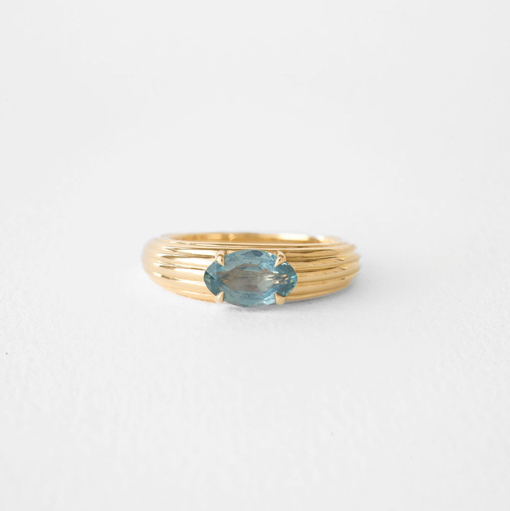 1.56ct Moval Rosecut Sapphire <br><b> June Rings</b> | Juno Ring