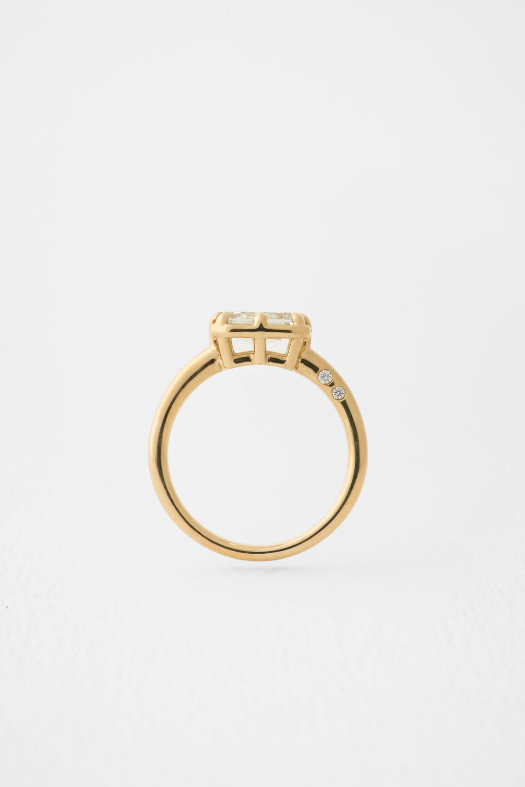 2.21ct Cut Corner Rectangle Rosecut <br><B> June Rings</b> | Mira Ring